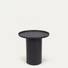 Fleksa Round Side Table In Black Metal Ã 45 Cm | Kave Home -Quality Furniture Store LH0159R01 1V01