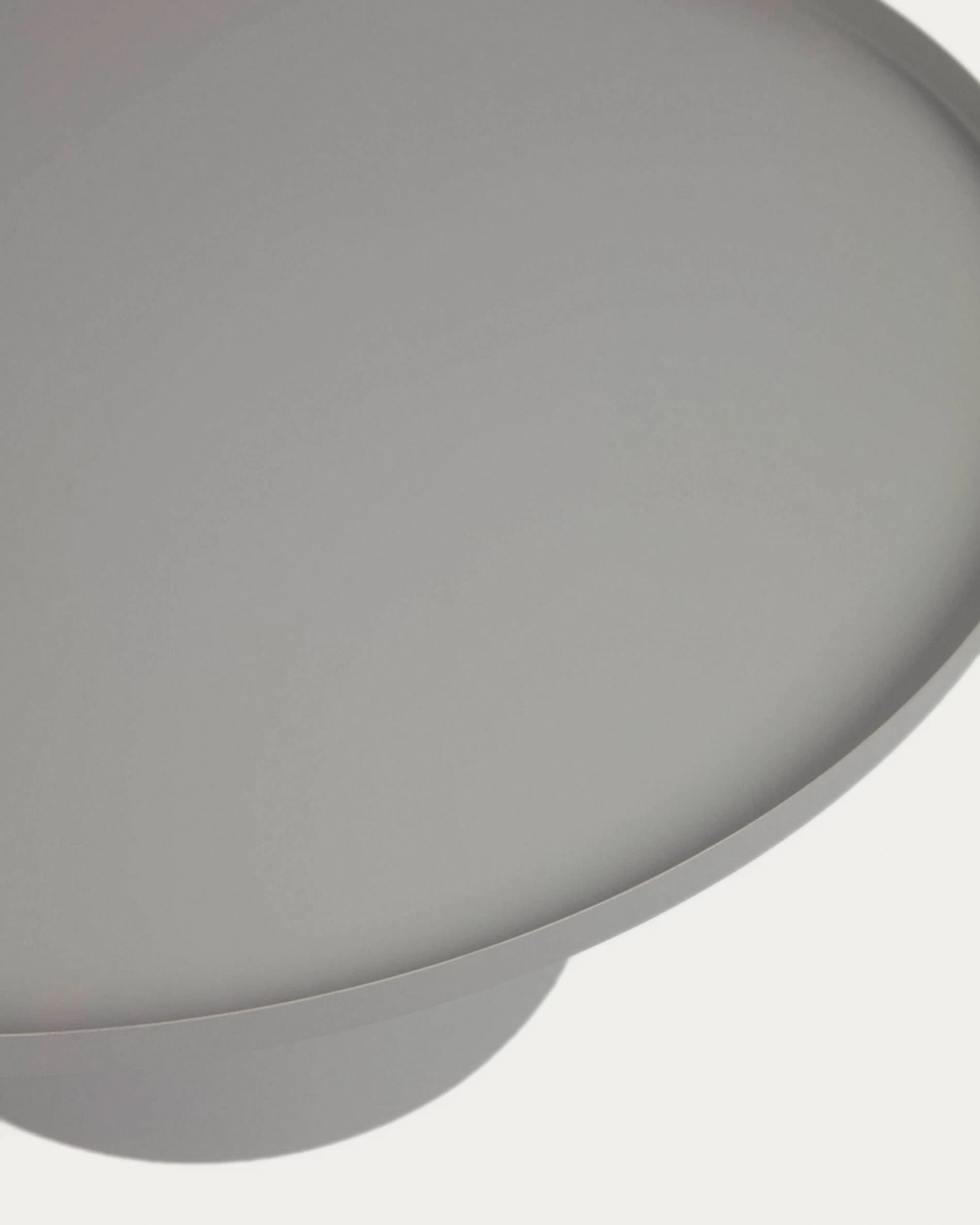 Fleksa Round Side Table In Grey Metal à 72 Cm | Kave Home 7 Fleksa Round Side Table In Grey Metal à 72 Cm | Kave Home - Image 5