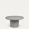Fleksa Round Side Table In Grey Metal à 72 Cm | Kave Home 2 Fleksa Round Side Table In Grey Metal à 72 Cm | Kave Home -Quality Furniture Store LH0160R03 1V01