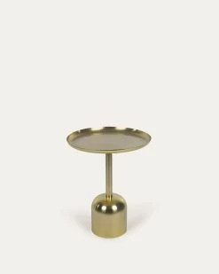 Adaluz Side Table In Gold-coloured Metal Ã 37 Cm | Kave Home
