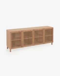 Beyla Solid Oak Sideboard With Oak Veneer 180 X 715 Cm FSC 100 %. | Kave Home