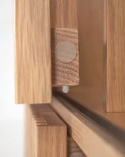 Beyla Solid Oak Shelf Unit With Oak Veneer 84.3 X 170 Cm FSC 100%. | Kave Home -Quality Furniture Store LH0354M40AS 1D04