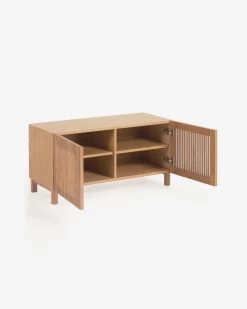Beyla Solid Oak Shoe Cabinet Oak Veneer 98.5 Cm FSC 100% | Kave Home 17 Beyla Solid Oak Shoe Cabinet Oak Veneer 98.5 Cm FSC 100% | Kave Home -Quality Furniture Store LH0356M40AS 1V02