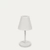 Outdoor Amaray Table Lamp In Steel With White Finish | Kave Home