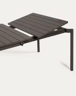 Zaltana Extendable Aluminium Outdoor Table With Matt Dark Grey Finish 140 (200) X 90 Cm | Kave Home 14 Zaltana Extendable Aluminium Outdoor Table With Matt Dark Grey Finish 140 (200) X 90 Cm | Kave Home -Quality Furniture Store LH0722R02 1D02