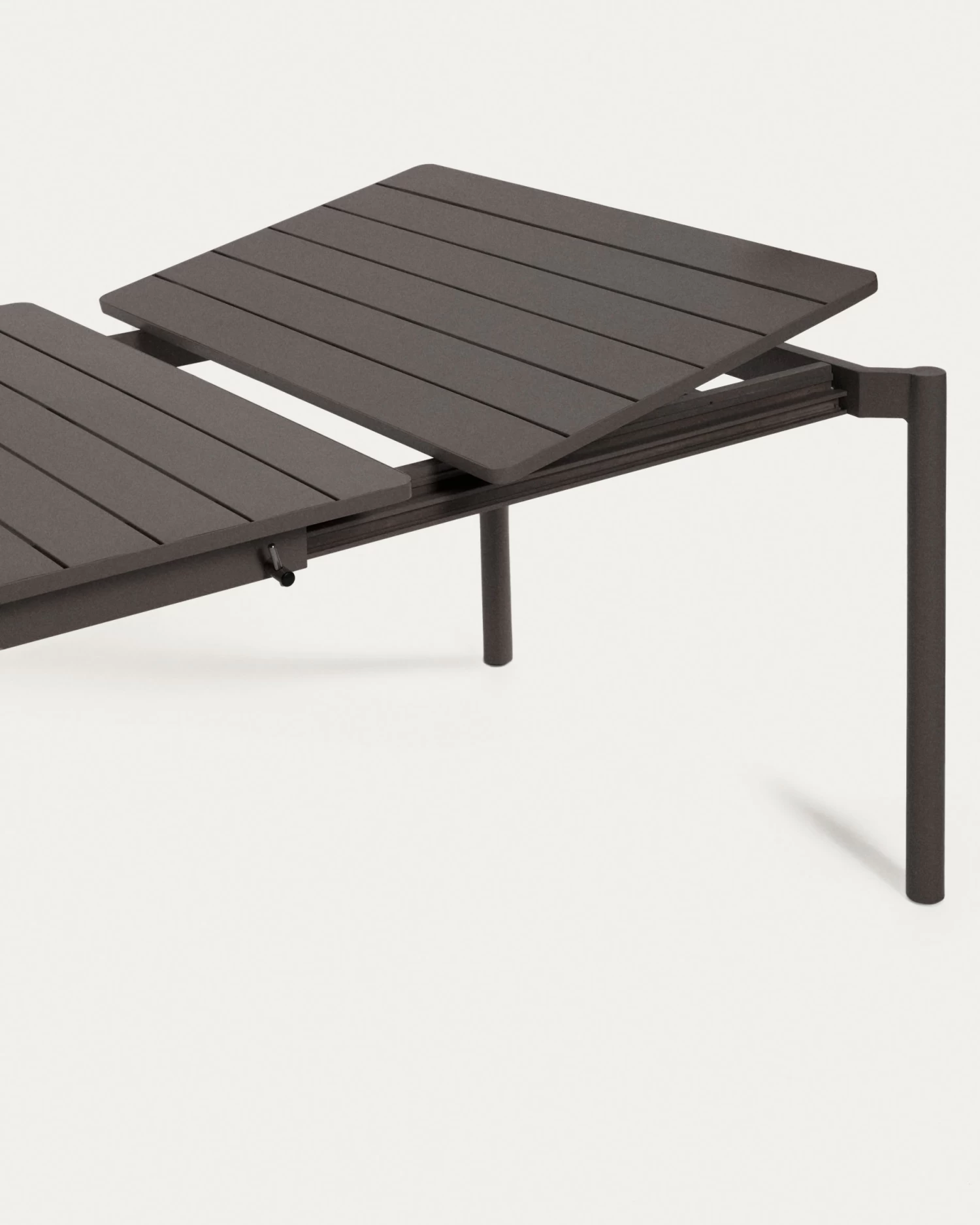 Zaltana Extendable Aluminium Outdoor Table With Matt Dark Grey Finish 140 (200) X 90 Cm | Kave Home 7 Zaltana Extendable Aluminium Outdoor Table With Matt Dark Grey Finish 140 (200) X 90 Cm | Kave Home - Image 5