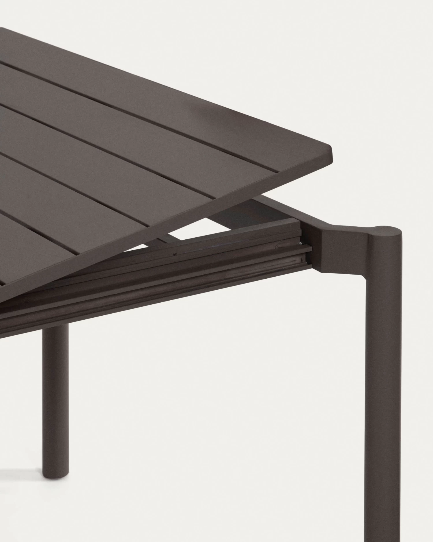 Zaltana Extendable Aluminium Outdoor Table With Matt Dark Grey Finish 140 (200) X 90 Cm | Kave Home 9 Zaltana Extendable Aluminium Outdoor Table With Matt Dark Grey Finish 140 (200) X 90 Cm | Kave Home - Image 7