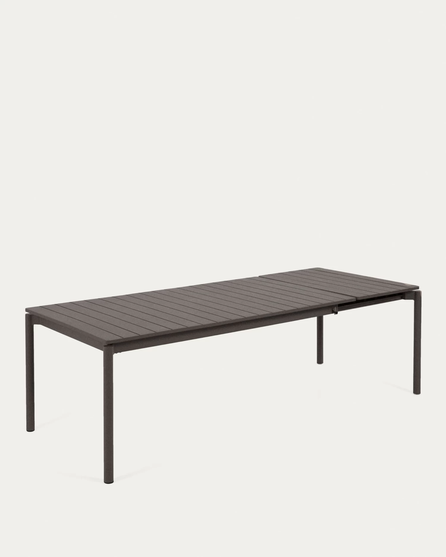 Zaltana Extendable Aluminium Outdoor Table With Matt Dark Grey Finish 140 (200) X 90 Cm | Kave Home 8 Zaltana Extendable Aluminium Outdoor Table With Matt Dark Grey Finish 140 (200) X 90 Cm | Kave Home - Image 6