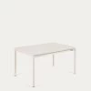 Zaltana Extendable Aluminium Outdoor Table With Matt White Finish 140 (200) X 90 Cm | Kave Home -Quality Furniture Store LH0722R33 1V01