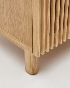 Beyla Solid Ash Wood Beside Table With Oak Veneer 53 X 62 Cm | Kave Home 17 Beyla Solid Ash Wood Beside Table With Oak Veneer 53 X 62 Cm | Kave Home -Quality Furniture Store LH1293M40AS 1D03