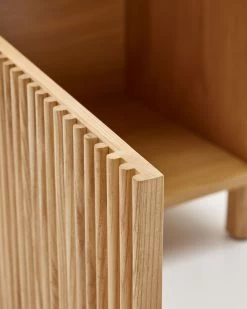 Beyla Solid Ash Wood Beside Table With Oak Veneer 53 X 62 Cm | Kave Home 20 Beyla Solid Ash Wood Beside Table With Oak Veneer 53 X 62 Cm | Kave Home -Quality Furniture Store LH1293M40AS 1D04