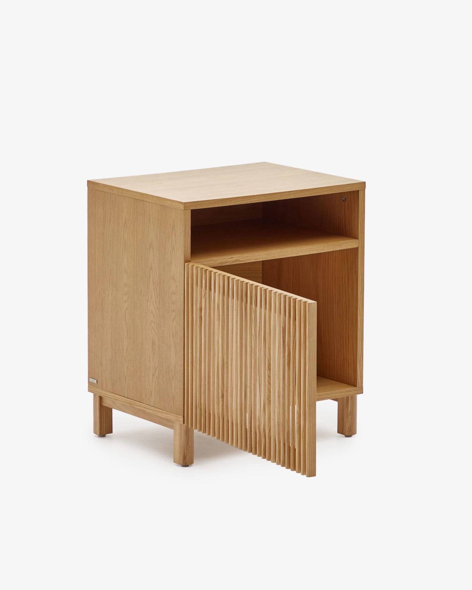 Beyla Solid Ash Wood Beside Table With Oak Veneer 53 X 62 Cm | Kave Home 7 Beyla Solid Ash Wood Beside Table With Oak Veneer 53 X 62 Cm | Kave Home - Image 6