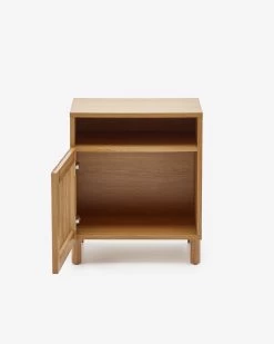 Beyla Solid Ash Wood Beside Table With Oak Veneer 53 X 62 Cm | Kave Home 19 Beyla Solid Ash Wood Beside Table With Oak Veneer 53 X 62 Cm | Kave Home -Quality Furniture Store LH1293M40AS 1V04