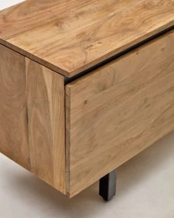Uxue TV Stand With 3 Solid Acacia Wood Doors In A Natural Finish 150 X 58 Cm | Kave Home 11 Uxue TV Stand With 3 Solid Acacia Wood Doors In A Natural Finish 150 X 58 Cm | Kave Home -Quality Furniture Store LH1296M46 1D01