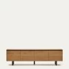 Uxue TV Stand With 4 Solid Acacia Wood Doors In A Natural Finish 200 X 58 Cm | Kave Home 2 Uxue TV Stand With 4 Solid Acacia Wood Doors In A Natural Finish 200 X 58 Cm | Kave Home -Quality Furniture Store LH1297M46 1V01