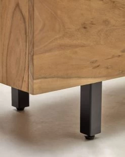 Uxue Solid Acacia Wood Sideboard In A Natural Finish 150 X 88 Cm | Kave Home -Quality Furniture Store LH1298M46 1D04