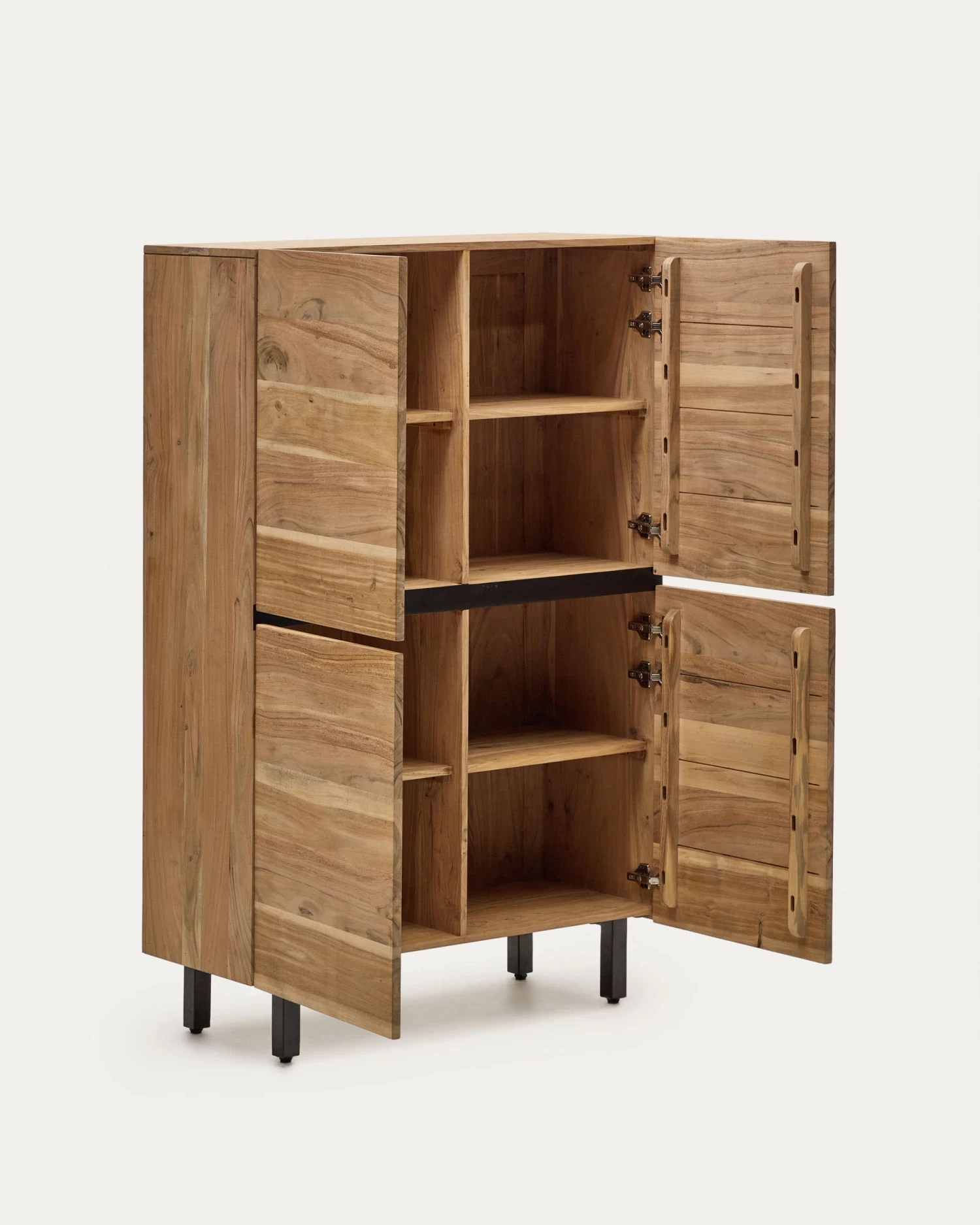 Uxue Solid Acacia Wood Sideboard In A Natural Finish 100 X 155 Cm | Kave Home 9 Uxue Solid Acacia Wood Sideboard In A Natural Finish 100 X 155 Cm | Kave Home - Image 7