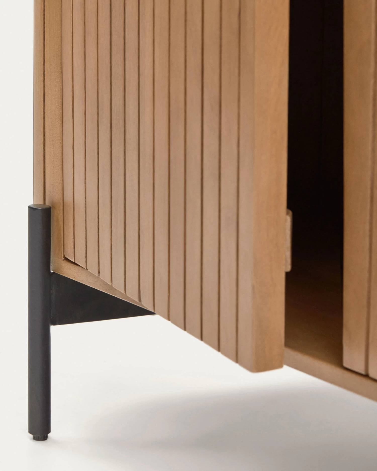 Licia Sideboard With 2 Doors Made From Solid Mango Wood And Painted Black Metal 120 X 80cm | Kave Home 6 Licia Sideboard With 2 Doors Made From Solid Mango Wood And Painted Black Metal 120 X 80cm | Kave Home - Image 4