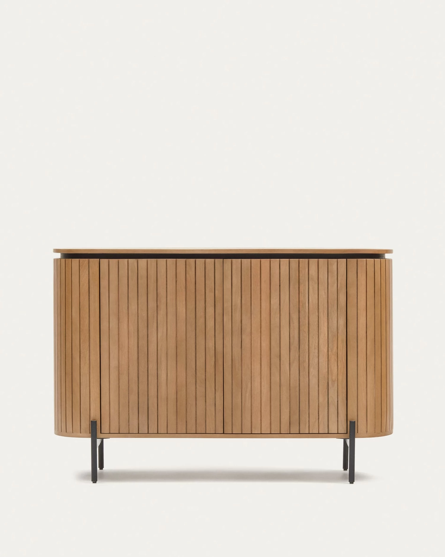 Licia Sideboard With 2 Doors Made From Solid Mango Wood And Painted Black Metal 120 X 80cm | Kave Home 3 Licia Sideboard With 2 Doors Made From Solid Mango Wood And Painted Black Metal 120 X 80cm | Kave Home