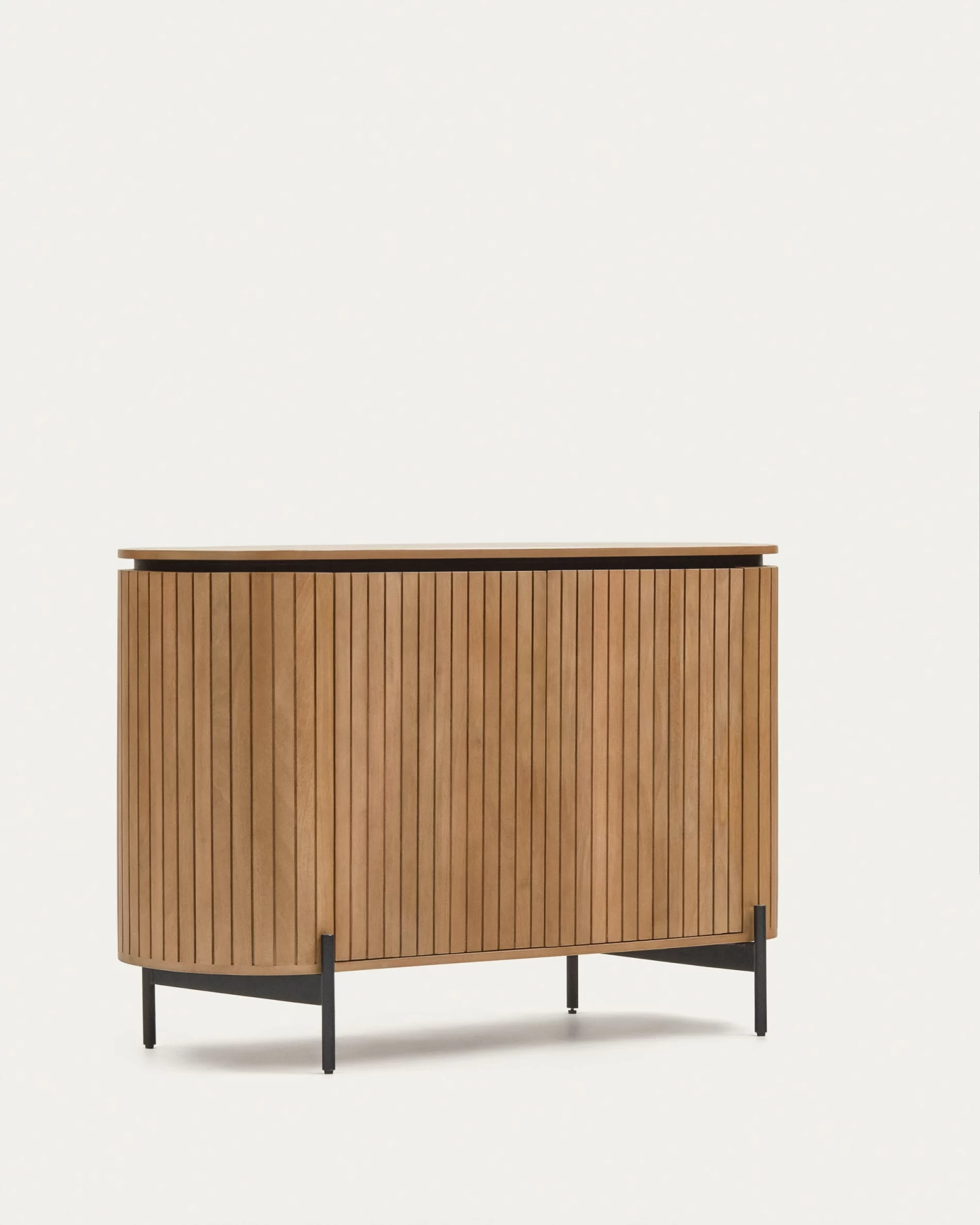 Licia Sideboard With 2 Doors Made From Solid Mango Wood And Painted Black Metal 120 X 80cm | Kave Home 7 Licia Sideboard With 2 Doors Made From Solid Mango Wood And Painted Black Metal 120 X 80cm | Kave Home - Image 5