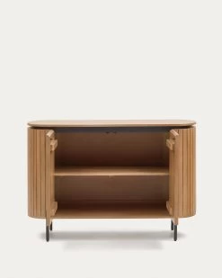 Licia Sideboard With 2 Doors Made From Solid Mango Wood And Painted Black Metal 120 X 80cm | Kave Home 15 Licia Sideboard With 2 Doors Made From Solid Mango Wood And Painted Black Metal 120 X 80cm | Kave Home -Quality Furniture Store M0100001MM46 1V03