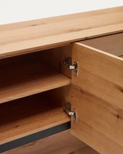 Alguema Sideboard With 4 Doors In Oak Veneer With Natural Finish 200 X 74 Cm | Kave Home 20 Alguema Sideboard With 4 Doors In Oak Veneer With Natural Finish 200 X 74 Cm | Kave Home -Quality Furniture Store M0100005MM40 1D04