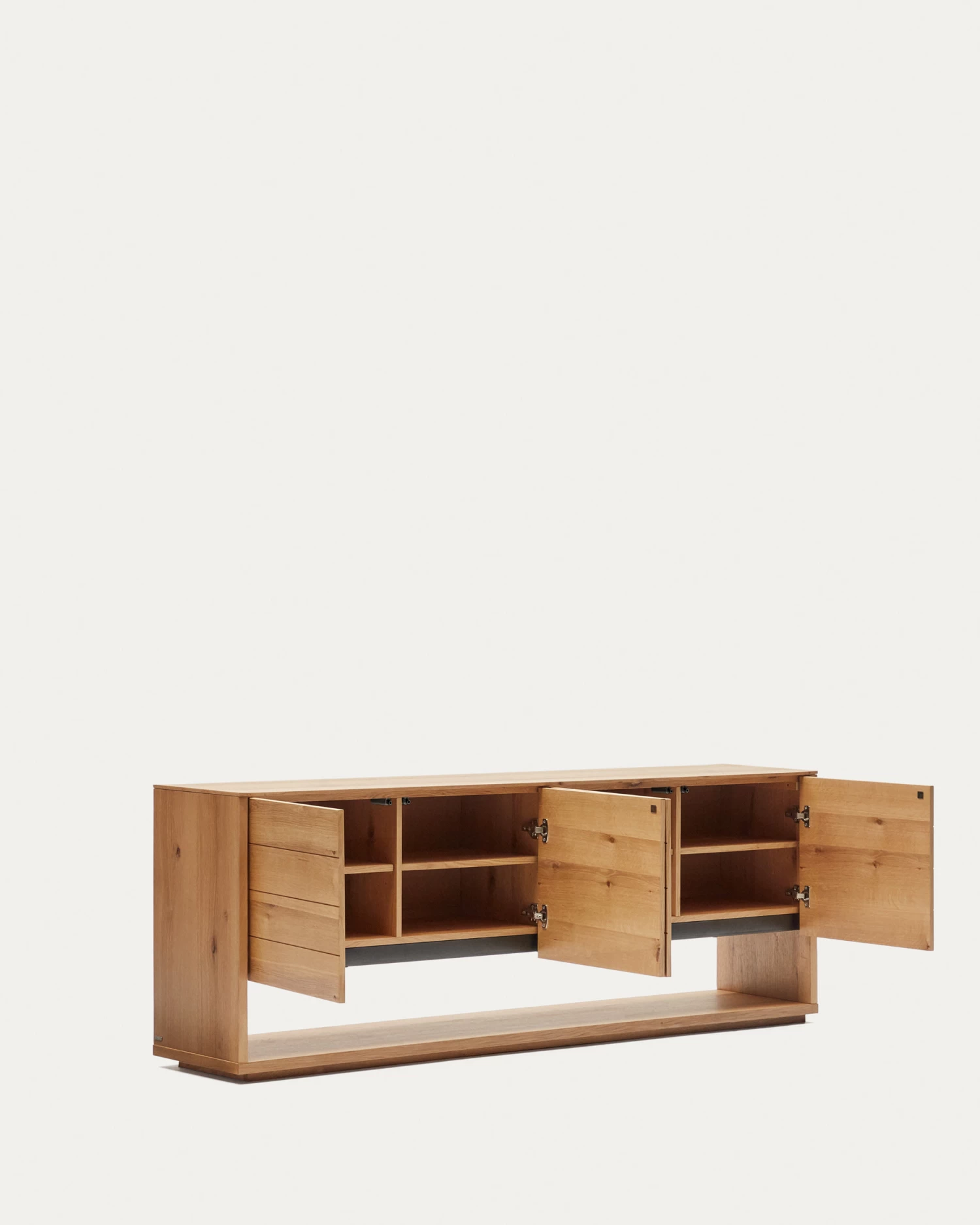 Alguema Sideboard With 4 Doors In Oak Veneer With Natural Finish 200 X 74 Cm | Kave Home 10 Alguema Sideboard With 4 Doors In Oak Veneer With Natural Finish 200 X 74 Cm | Kave Home - Image 8