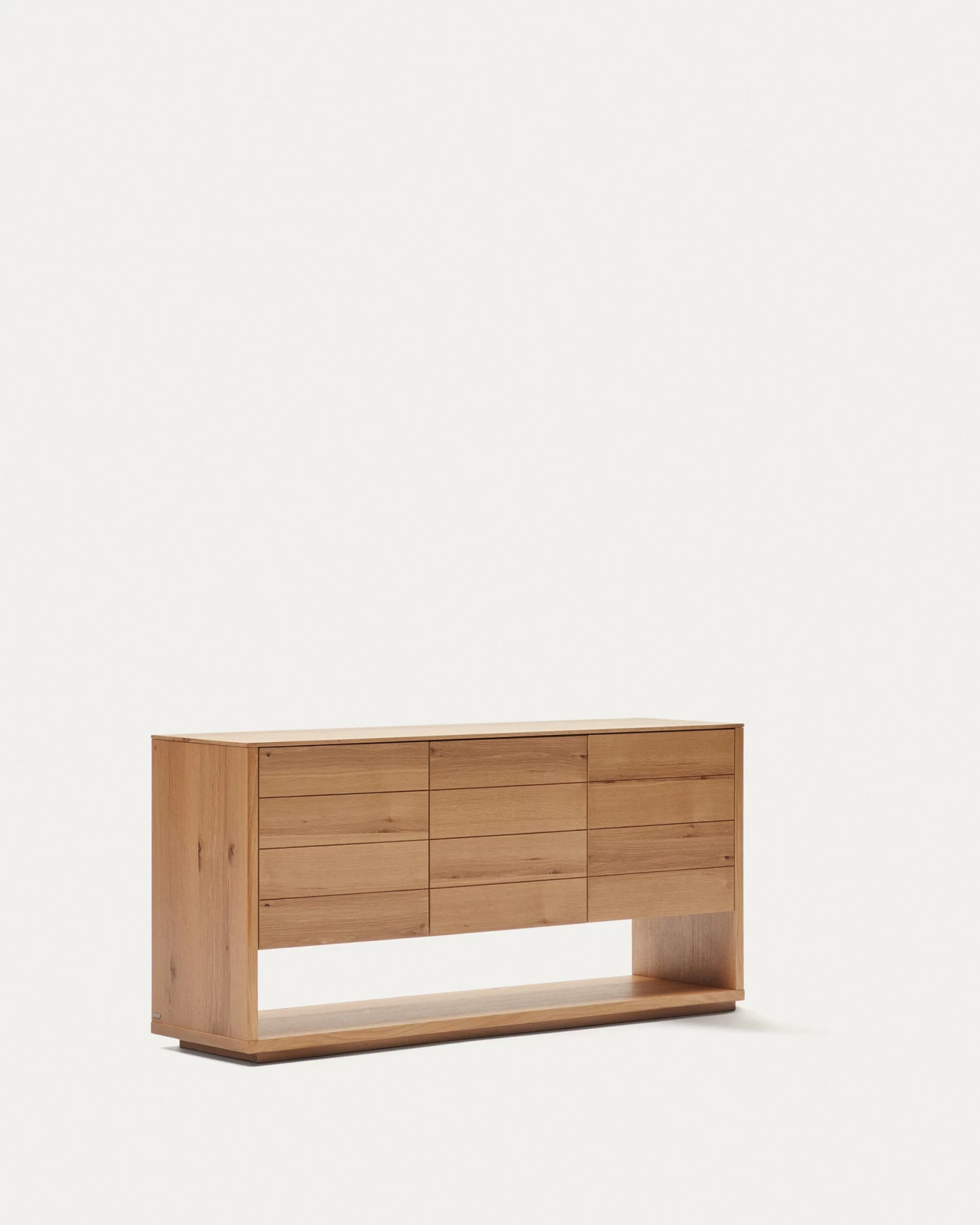 Alguema Sideboard With 3 Doors In Oak Veneer With Natural Finish 151 X 74 Cm | Kave Home 9 Alguema Sideboard With 3 Doors In Oak Veneer With Natural Finish 151 X 74 Cm | Kave Home - Image 7