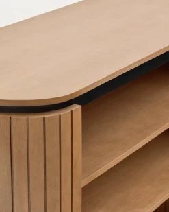 Licia Solid Mango Wood Bookshelf With Painted Black Metal 120 X 90 Cm | Kave Home -Quality Furniture Store M0400004MM46 1D01