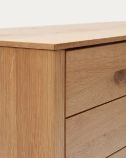 Alguema Chest Of Drawers With 3 Drawers In Oak Wood Veneer With Natural Finish 100 X 97 Cm | Kave Home 17 Alguema Chest Of Drawers With 3 Drawers In Oak Wood Veneer With Natural Finish 100 X 97 Cm | Kave Home -Quality Furniture Store M0400010MM40 1D04