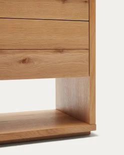 Alguema Chest Of Drawers With 4 Drawers In Oak Wood Veneer With Natural Finish 60 X 120 Cm | Kave Home 15 Alguema Chest Of Drawers With 4 Drawers In Oak Wood Veneer With Natural Finish 60 X 120 Cm | Kave Home -Quality Furniture Store M0400011MM40 1D03