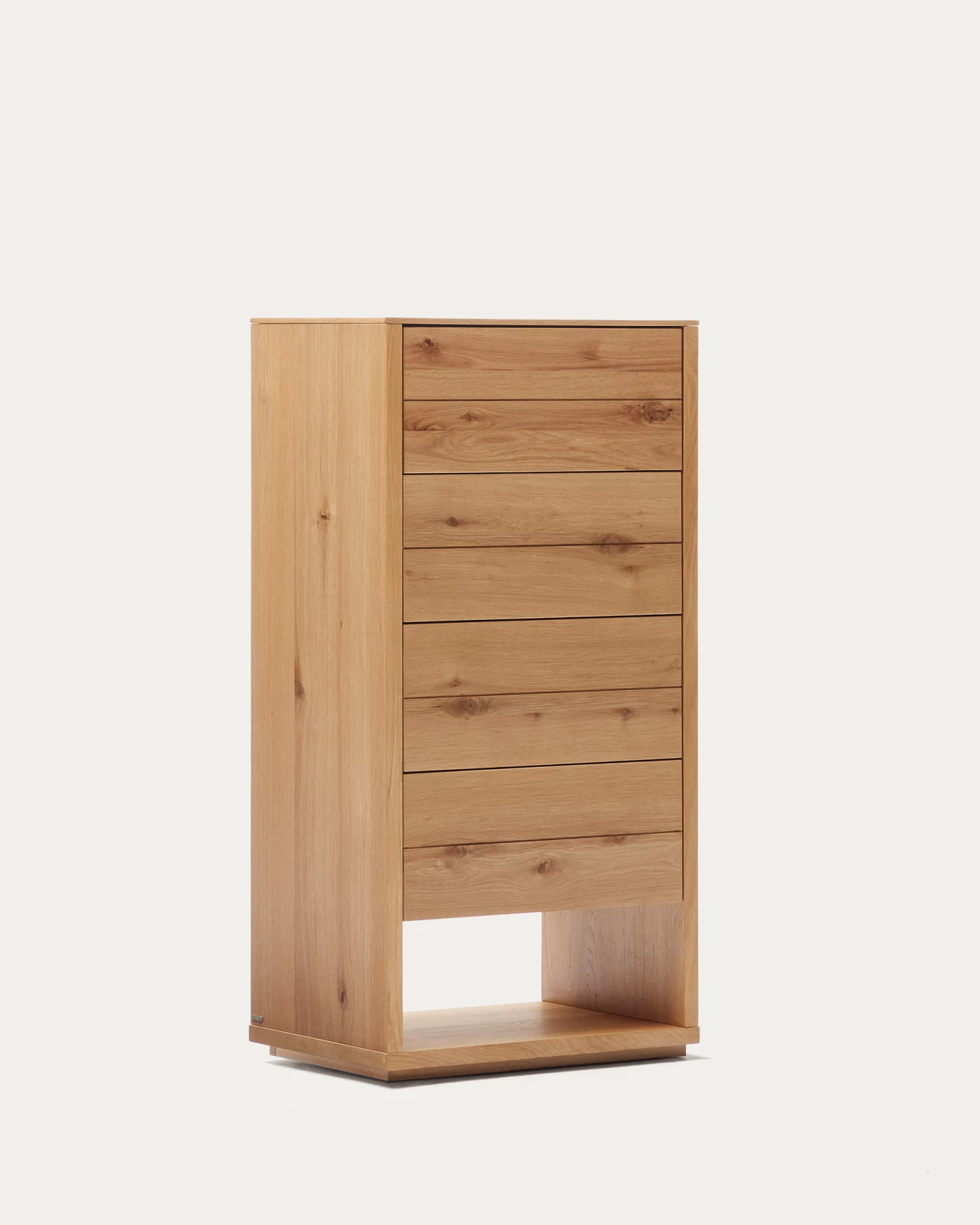 Alguema Chest Of Drawers With 4 Drawers In Oak Wood Veneer With Natural Finish 60 X 120 Cm | Kave Home 7 Alguema Chest Of Drawers With 4 Drawers In Oak Wood Veneer With Natural Finish 60 X 120 Cm | Kave Home - Image 5
