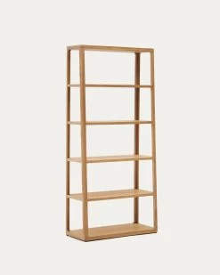 Maymai Shelf With Solid Oak Structure 90 X 193 Cm -Quality Furniture Store M0600012MM90 1V02
