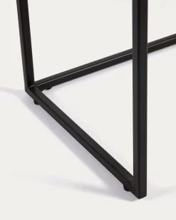 Yoana Console Table With A Walnut Veneer And Painted Black Metal Structure, 120 X 80 Cm -Quality Furniture Store M0700001MM41 1D02