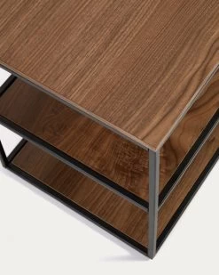 Yoana TV Stand With A Walnut Veneer And Painted Black Metal Structure 160 X 40 Cm | Kave Home 9 Yoana TV Stand With A Walnut Veneer And Painted Black Metal Structure 160 X 40 Cm | Kave Home -Quality Furniture Store M1000003MM41 1D01