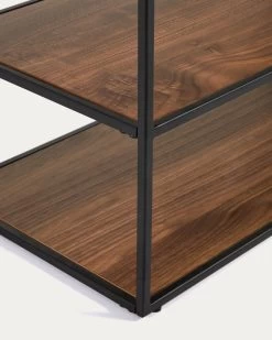 Yoana TV Stand With A Walnut Veneer And Painted Black Metal Structure 160 X 40 Cm | Kave Home 11 Yoana TV Stand With A Walnut Veneer And Painted Black Metal Structure 160 X 40 Cm | Kave Home -Quality Furniture Store M1000003MM41 1D03