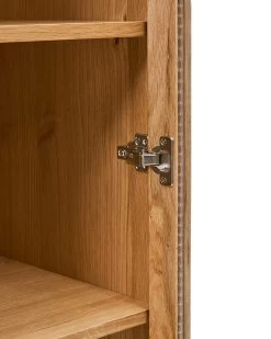 Alguema Display Cabinet In Oak Wood Veneer With Natural Finish 100 X 185 Cm | Kave Home 18 Alguema Display Cabinet In Oak Wood Veneer With Natural Finish 100 X 185 Cm | Kave Home -Quality Furniture Store M1200001MM40 1D04