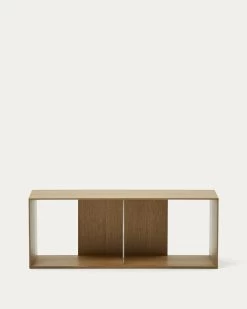 Litto Large Shelf Module In Oak Veneer 101 X 38 Cm | Kave Home