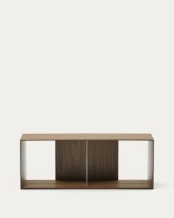 Litto Large Shelf Module In Walnut Veneer 101 X 38 Cm | Kave Home