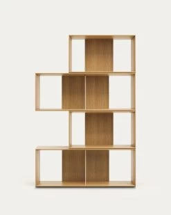 Litto Set Of 4 Modular Shelving Units In Oak Wood Veneer 168 X 76 Cm | Kave Home 19 Litto Set Of 4 Modular Shelving Units In Oak Wood Veneer 168 X 76 Cm | Kave Home -Quality Furniture Store M1400008MM40 1V03