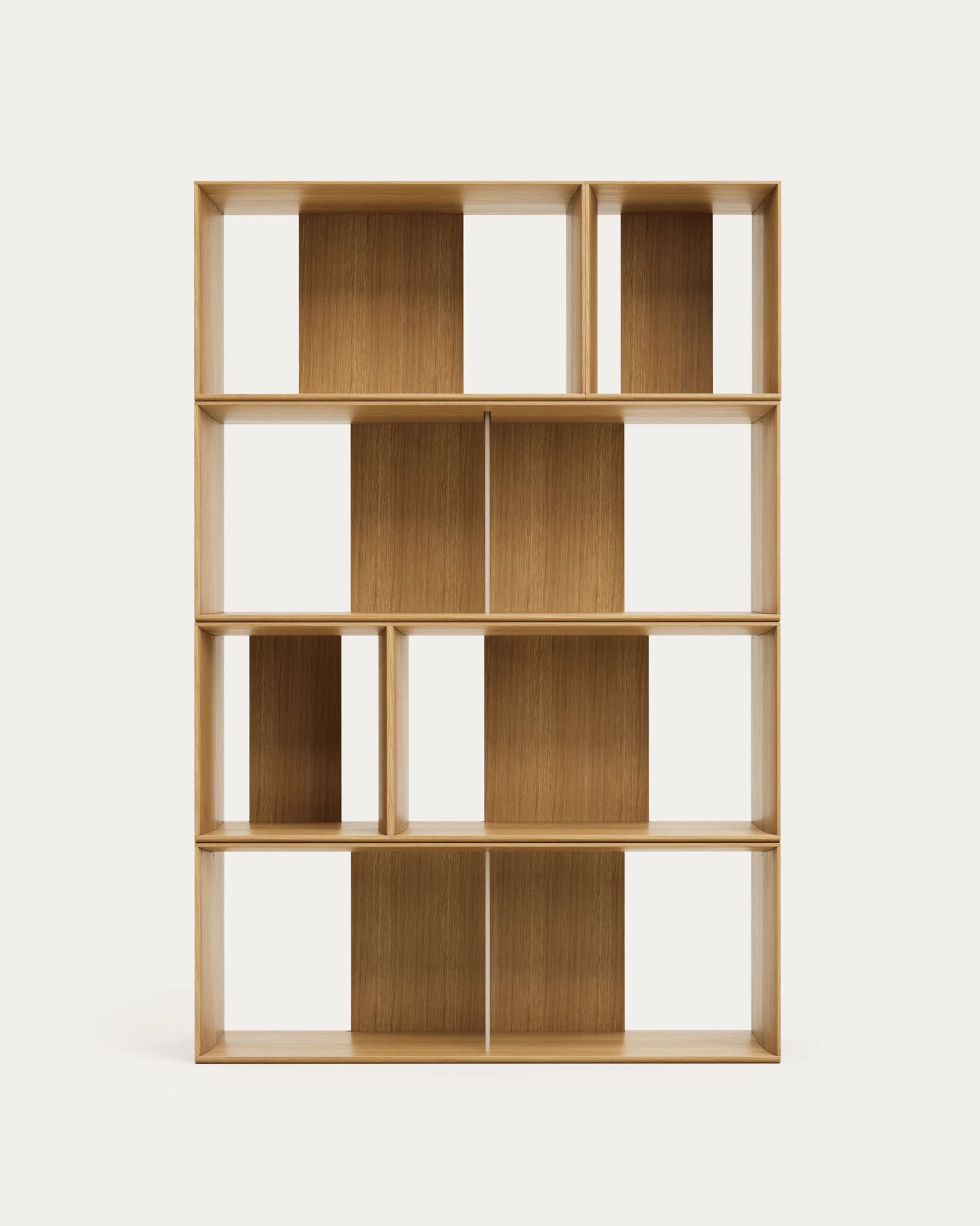 Litto Set Of 6 Modular Shelving Units In Oak Wood Veneer 101 X 152 Cm | Kave Home 6 Litto Set Of 6 Modular Shelving Units In Oak Wood Veneer 101 X 152 Cm | Kave Home - Image 4