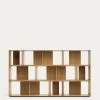 Litto Set Of 9 Modular Shelving Units In Oak Wood Veneer 202 X 114 Cm | Kave Home -Quality Furniture Store M1400011MM40 1V01