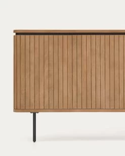 Licia Solid Mango Wood And Metal Headboard With A Black Finish For 180 Cm Beds | Kave Home -Quality Furniture Store N1000003MM46 1D02