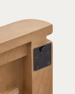 Licia Solid Mango Wood And Metal Headboard With A Black Finish For 180 Cm Beds | Kave Home -Quality Furniture Store N1000003MM46 1D03