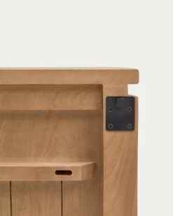 Licia Solid Mango Wood And Metal Headboard With A Black Finish For 180 Cm Beds | Kave Home -Quality Furniture Store N1000003MM46 1D04