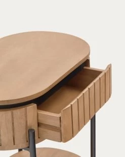 Licia Mango Wood Bedside Table With 1 Drawer With A Natural Finish And Metal 55 X 65 Cm | Kave Home 12 Licia Mango Wood Bedside Table With 1 Drawer With A Natural Finish And Metal 55 X 65 Cm | Kave Home -Quality Furniture Store N1200002MM46 1D01