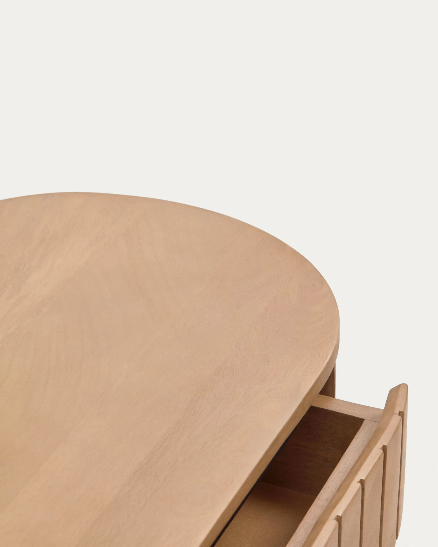 Licia Mango Wood Bedside Table With 1 Drawer With A Natural Finish And Metal 55 X 65 Cm | Kave Home 8 Licia Mango Wood Bedside Table With 1 Drawer With A Natural Finish And Metal 55 X 65 Cm | Kave Home - Image 6