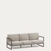 Comova 100% Outdoor 3-seater Sofa In Light Grey And Green Aluminium, 222 Cm 2 Comova 100% Outdoor 3-seater Sofa In Light Grey And Green Aluminium, 222 Cm -Quality Furniture Store O100 30 ST79 1V01