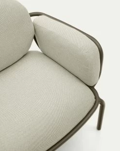 Joncols Outdoor Aluminium Armchair With A Powder Coated Green Finish | Kave Home -Quality Furniture Store O1030010GP12 1D02