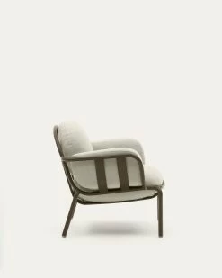 Joncols Outdoor Aluminium Armchair With A Powder Coated Green Finish | Kave Home -Quality Furniture Store O1030010GP12 1V03